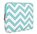 Mosiso iPad Pro 10.5 Case, Tablet Sleeve Bag for 2017 iPad 9.7 inch, iPad Air 2/Air, iPad 1/2/3/4, Canvas Fabric Protective Slim Pouch Cover, Chevron Hot Blue