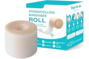 Hydrocolloid Roll Bandages Extra Large Patch Roll Tape Self-Adhesive, Ultra Absorbent, Flexible, Latex Free, Waterproof DIY S