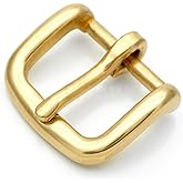 CRAFTMEMORE Solid Brass Belt Buckle Single Prong Belt Buckle for Replacement DIY Leather Craft SCBB (1 Inch - FR549)