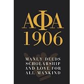 A&Phi;A - ALPHA PHI ALPHA JOURNAL NOTEBOOK / JOURNAL: Alpha Phi Alpha Black and Gold Fraternity Journal, A&Phi;A EST. 1906 Notebook. |6x9|120 Pages, Notebook ... Crossing Gift, Black and Gold Classic Journal