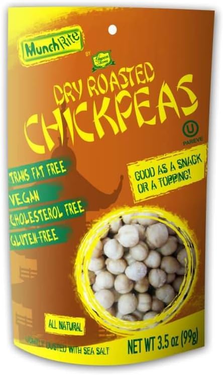 MunchRite Dry Roasted Chickpeas, 3.5 Ounce (Pack of 12)