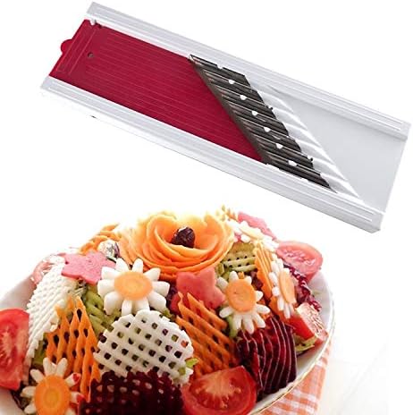 Adjustable Mandoline Slicer with Free Cut-Resistant Stainless Steel Slicer Vegetable Potato Onion Peeler Food Slicer for Kitchen by Vinipiak - Practical Kitchen Appliances