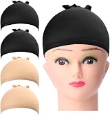 URAQT Wig Caps 4 Pcs Stretchy Nylon Ultra Thin Non-Slip Breathable Wig Cap