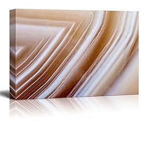 Canvas Wall Art - Abstract Agate Slice Pattern - Giclee Print Gallery Wrap Modern Home Art Ready to Hang - 12" x 18"