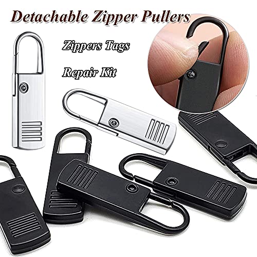 ZiftMART Zipper Pull Replacement, Universal Removable Zipper Pulls