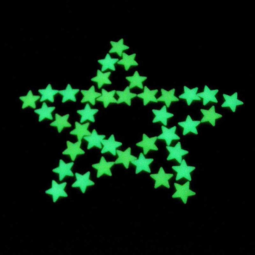 UpBeauty Luminous Star Wall Stickers Glow in The Dark Fluorescent Patch Home Decor Wall Stickers