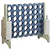 ECR4Kids Jumbo 4-to-Score Giant Game Set - Oversized 4-in-A-Row Fun for Kids, Adults and Families - Indoors/Outdoor Yard Play - 4 Feet Tall - Earthtone