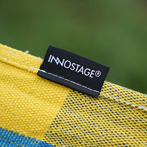 INNO STAGE HappyPicnic Doppel brasilianische breite Hängematte Baumwollstoff Reise Camping Hängematte mit 2 Personen für… – Bild 8