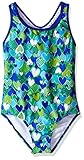Speedo Big Girls' Solid Infinity Splice One Piece Swimsuit, Bouncy Hearts