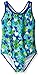 Speedo Big Girls' Solid Infinity Splice One Piece Swimsuit, Bouncy Hearts