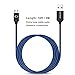 Micro USB Cable 10 Ft, OKRAY 3 Pack Long Nylon Braided Micro USB Android Charger High Speed 2.0 Data Sync Cord Compatible with PS4, Samsung Galaxy S7/S6/J7/Note 5, K40/K20, Tablets(Black Blue Purple)