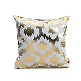 Monkeysell Golden Pineapple Decorative Throw Pillow Cover Design Zippered Flannel Cotton Cushion Cover Sofa Home Pillowcases 18x18 Inch