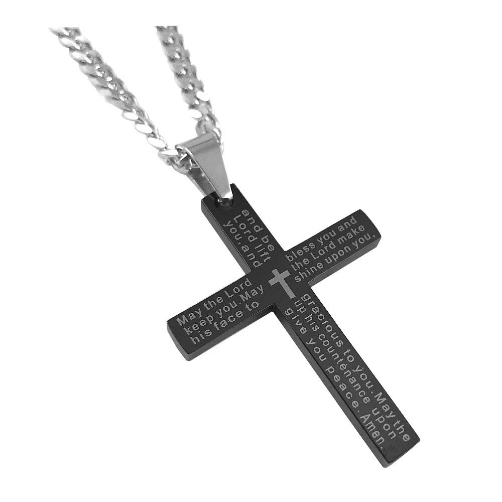 Rapid Spirit May The Lord Bless You Black English Prayer Cross