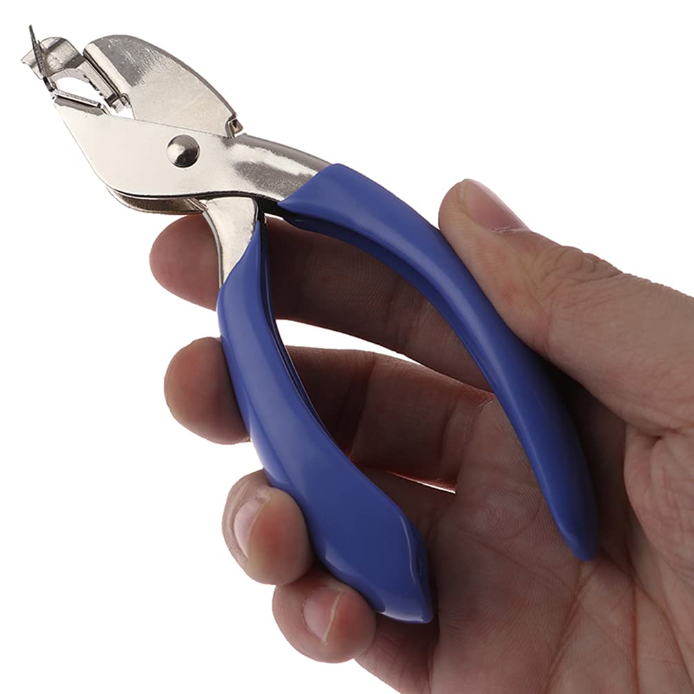 ODETOJOY Mini Professional Handheld Lasting Pull Out Extractor Stapler Binding Tool Heavy Duty Durable Comfortable Metal Staple Remover Blue