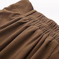 Belle Poque Women's Corduroy Skirt with Pocket Plus