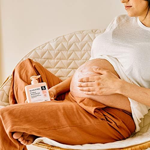 , Crema Antiestrías Embarazo, Previene las Estrías, Potencia la Elasticidad, Calma el Picor, Apta para Pieles Sensibles, Aroma Suave, 92% Ingredientes de Origen Natural, con Difusor, 500 ml
