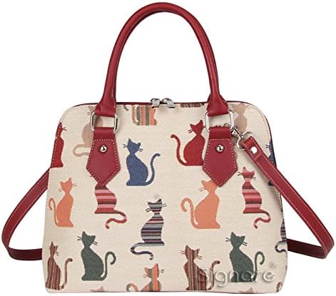 Signare Ladies Fashion Handbags Shoulder bags Cheeky Cat (Converitble)