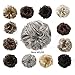 merrylight Scrunchy Chignon Hairpiece Synthetic Messy Faux Hair Bun Holder Wiglets Ponytail Hairpieces for Women(Blonde-613W)