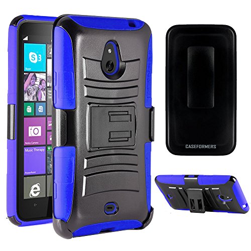 Nokia Lumia 1320 Case, CASEFORMERS Duo Armor BLUE for Nokia Lumia 1320 Combo Case with Stand and Holster