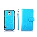 S5 Case, Galaxy S5 Case, Joopapa Galaxy S5 Luxury Fashion Pu Leather Magnet Wallet Credit Card Holder Flip Case Cover with Built-in 9 Card Slots for Samsung Galaxy S5 / Galaxy Sv / Galaxy S5 I9600 (Blue)