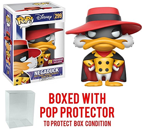 Funko Pop! Disney: Darkwing Duck - Negaduck #299 PX Previews Eclusive Vinyl Figure (Bundled with Pop BOX PROTECTOR CASE)