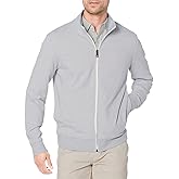 Amazon Essentials Men's Lightweight French Terry Full-Zip Mock Neck Sweatshirt