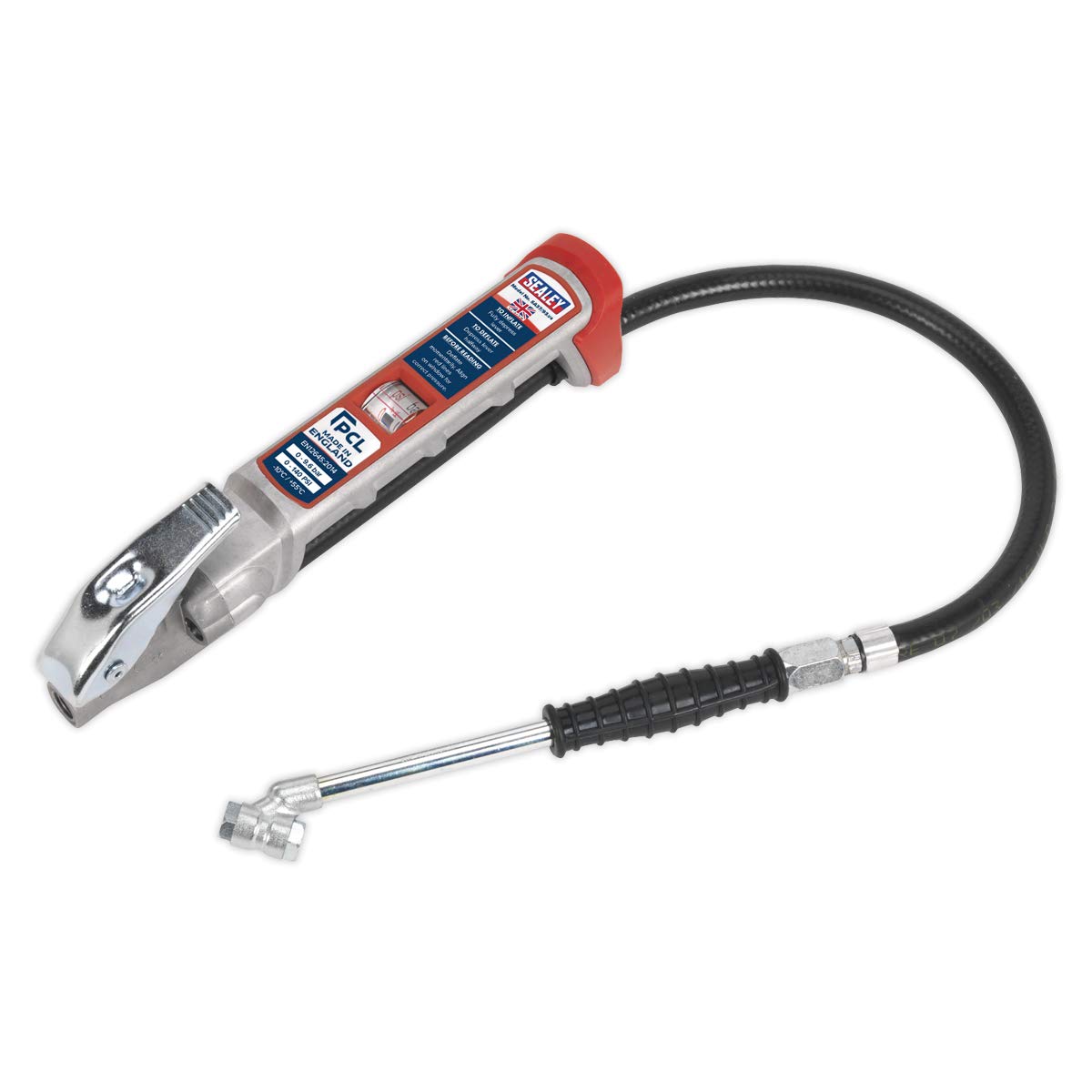 Sealey SA37/93 Professional Tyre Inflator With Twin Push-On Connector