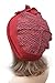Flower Trimmed Womens Wool Beanie Cap Dress Crochet Hat A125