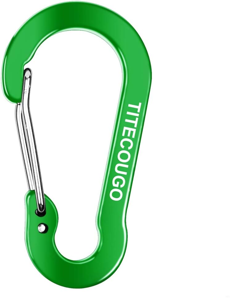 Ultra-Light Nonlocking Carabiner, Aluminum Alloy D-Ring High Strength 80kg Key Chain Clip Hook