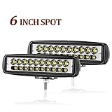 LED Light Bar, SWATOW 4x4 6 inch 46W Dual Row Spot