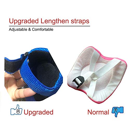 Kids/Youth Knee Pad Elbow Pads Guards Wrist Guards Protective Gear Set for Rollerblade Roller Skates Cycling BMX Bike Skateboard gs Scooter Riding Sports,Toddler for Multi-Sports Outdoor(Age3-7) Blue