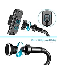 VABSCE Soporte de teléfono para copa universal, ajustable, soporte de cuello de cisne para coche, soporte magnético, compatible con iPhone XS XS Max X 8 7 Samsung Galaxy S9 S8 S7 Note8 Note9 Huawei HTC LG