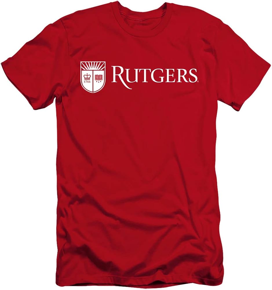 Rutgers University Official Block Text Unisex Adult Canvas