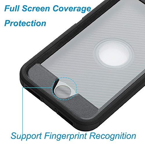 Co-Goldguard Case for iPhone SE 2020 Heavy Duty Cover 3 in 1 Built-in Screen Protector Durable Cover Dust-Proof Shockproof Drop-Proof Shell for iPhone SE 2nd 4.7\