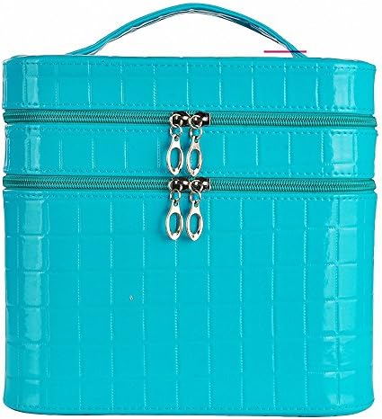 PUFEI PU cosmetic case large capacity chocolate hit color 2717.522.5