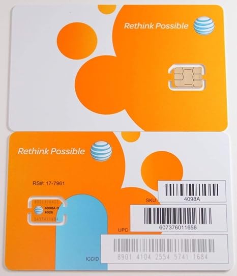 Amazon Com At T Nano Sim Card 4ff For Iphone X Xr Xs Max 8