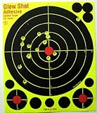50 Pack - 10" Adhesive DayGo Reactive Splatter Targets - Glowshot - with 500 cover up patches