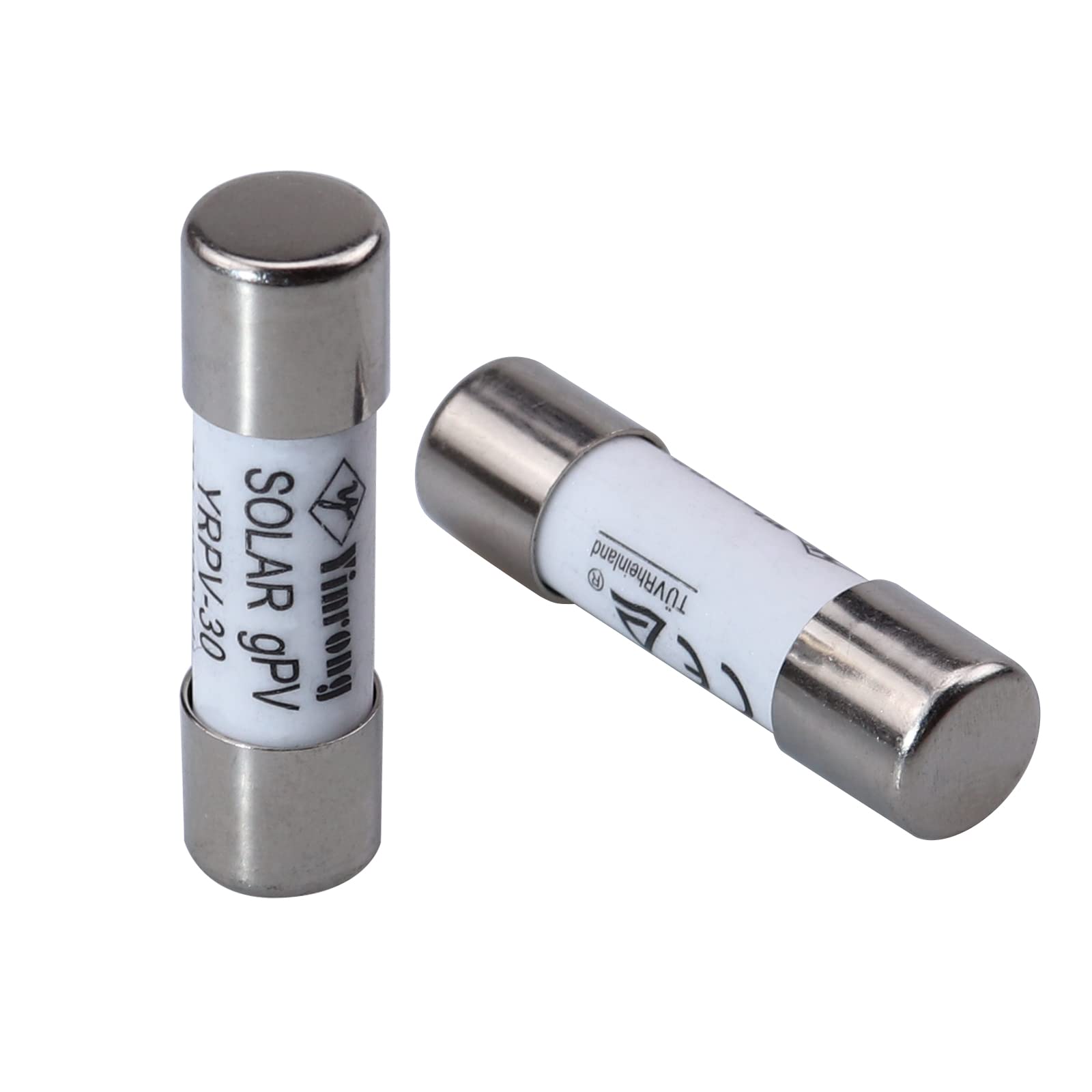 RKURCK 2 Pcs 10x38mm 1000V DC fusible Solar PV Photovoltaic Fuse 10A in line Fuse 10A CE UL:1000V DC In20A/40.3kA