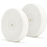 SCOTTCHEN Polishing Wheel 6" x 1/2" Arbor Soft Flannel 30plys for Bench Grinder - 2 Pack