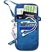 RFID Blocking Neck Stash Passport, Unisex, Blue