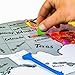 Blanchard's Enterprises Scratch Off Map of The United States - Beautiful Watercolors - Scratch Off Silver Foil to Reveal USA Scratch Map 12x17 US Map for Travelers - Full Accessory KIT Included!