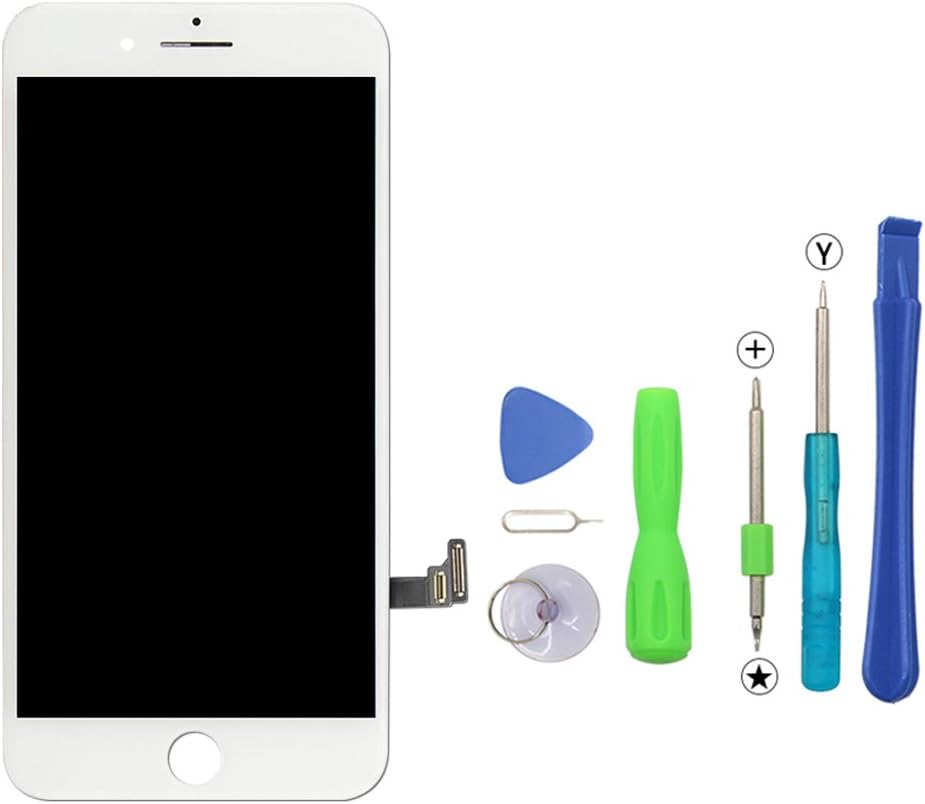 Screen Replacement White LCD Display Touch Screen for iPhone 7 3D Touch Digitizer Assembly with The Tool Set (white)