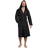 Eddie Bauer Mens Robe - Luxury Fleece Bathrobe with Hood and Pockets | Soft Warm Plush Winter Bath Robe for Men