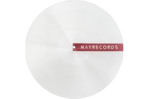 sdroceRyaM Silicone Turntable Platter Mat, 12 Inches LP Record Player Mat Universal Anti-Static Slipmat for Vinyl DJ Turntable, Reduces Vibrations & Improved Sound Clarity (White)