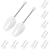 Ahberxig 10 Pairs Plastic Shoe Trees for Men (White)