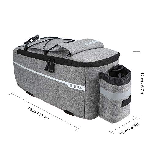 Lixada Fahrrad Gepäckträgertasche, Fahrrad Sitz Multifunktionale Isolierte Stammkühltasche,Umhängetasche, 29 * 16 * 17cm – Bild 7