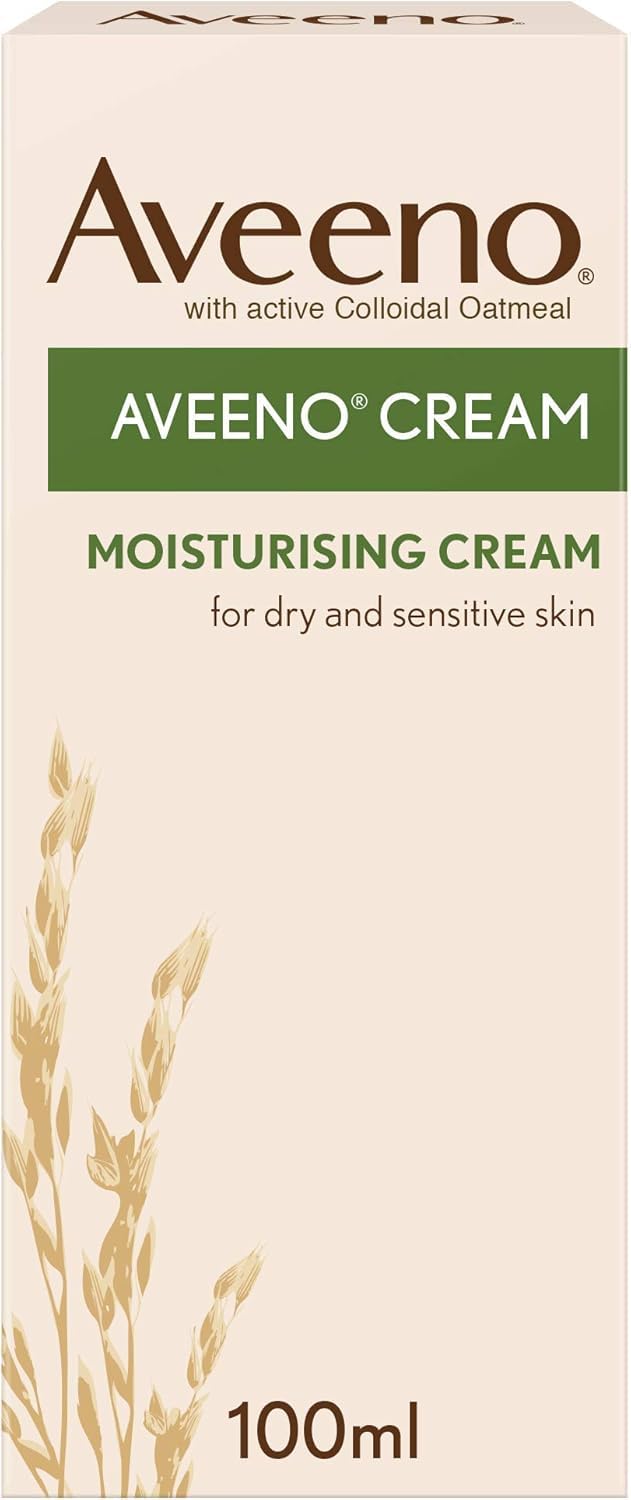 Aveeno Moisturising Cream (1x 100ml), Nourishing Body Lotion with Hydrating Colloidal Oatmeal, Full Body Moisturiser for Dry and Sensitive Skin, Suitable for Adults and Babies from 3 Months — image 1