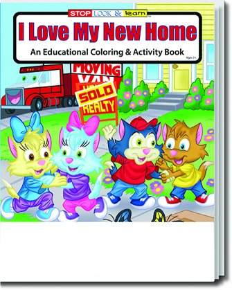 I Love My New Home Kid's Coloring & Activity Book in Bulk (25-pack)