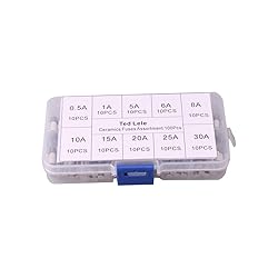 QBGTFAK 100pcs Quick Blow Ceramic Tube Fuse
