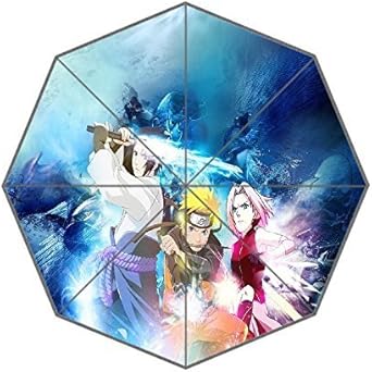 Custom Naruto Auto Foldable Travel Umbrella Rain Fashion Diy Gifts Amazon Co Uk Clothing